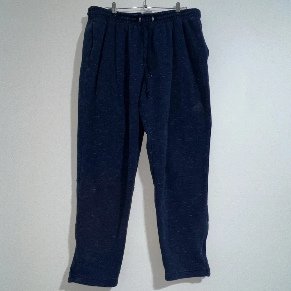Adidas Joggers Sweatpants Blue Men Size XXL OV9001 Ankle Zip‎